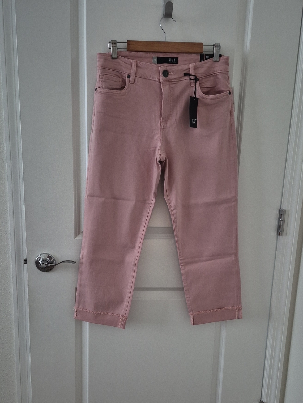 Kut from the Kloth Women's Pink Cropped Jeans